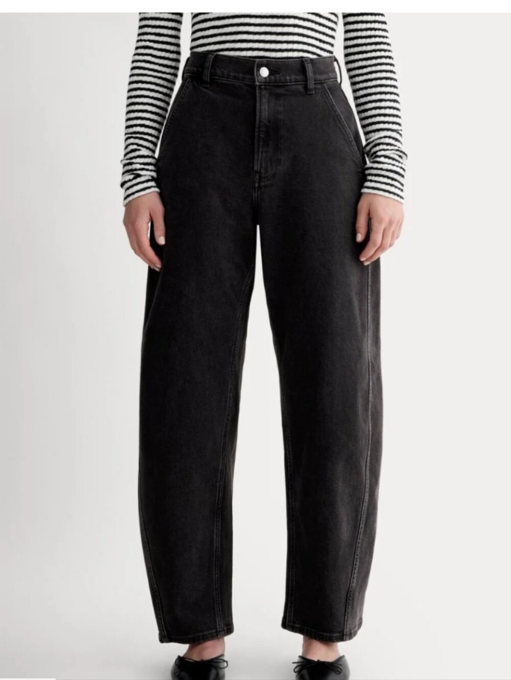 Everlane The Way High Twist Curve Jean Barrel Leg